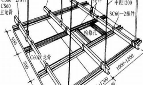 轻钢龙骨吊顶做法规范图_轻钢龙骨吊顶做法规范图集